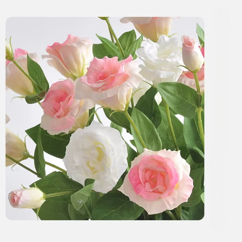 Fleurs artificielles en soie au toucher réel