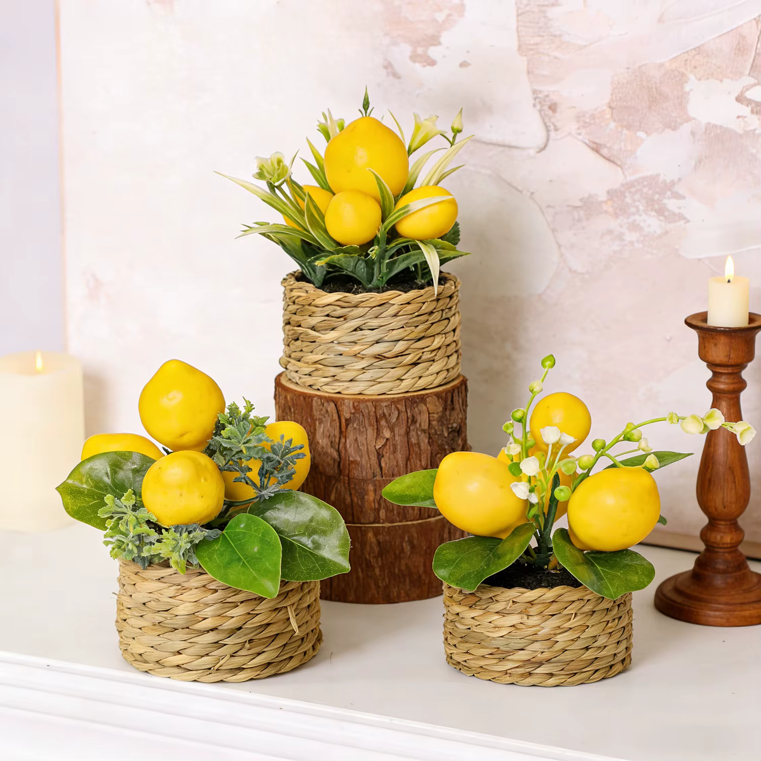 Plantes de citron artificielles