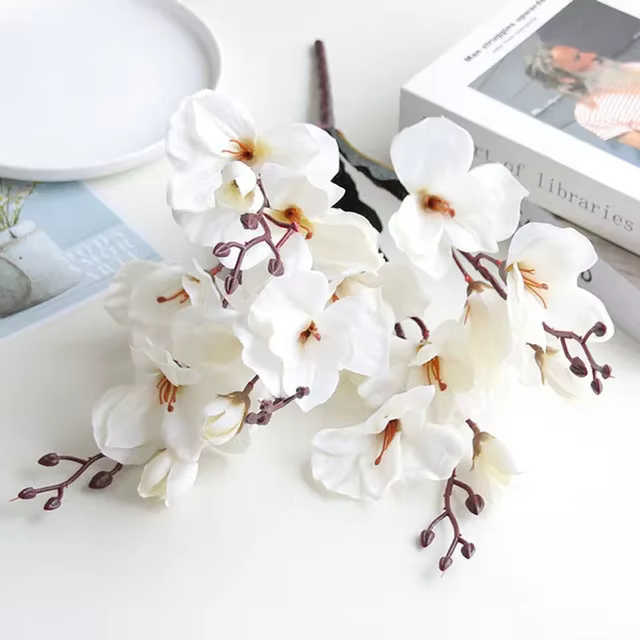 Bouquet de fleurs de magnolia artificielles