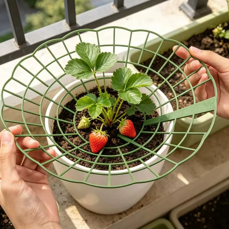Support de plantes en maille anti-pourriture pour fraises