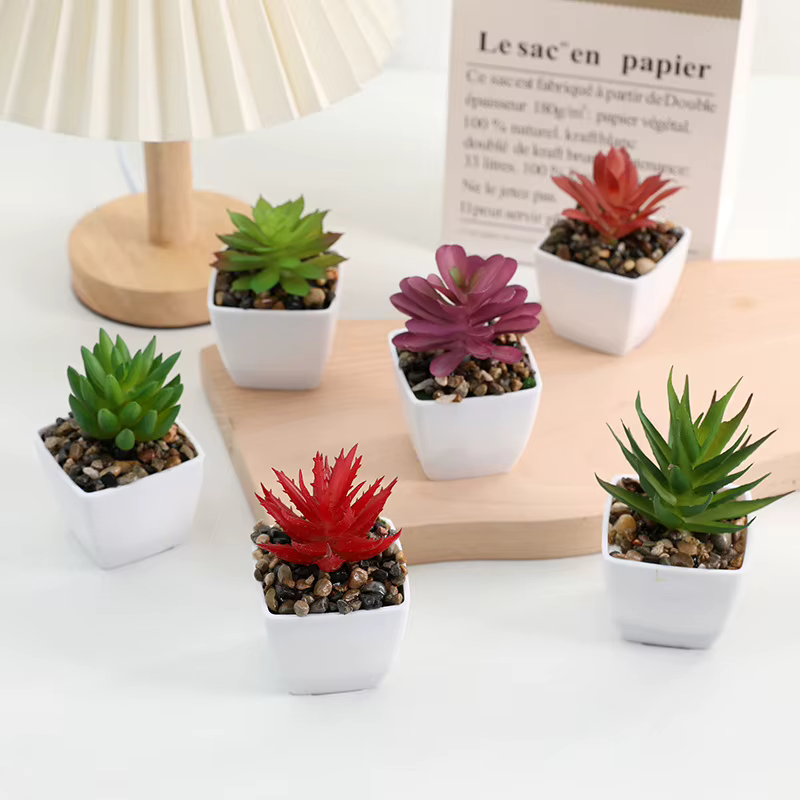 Mini Simulation succulente plante verte en pot décoration