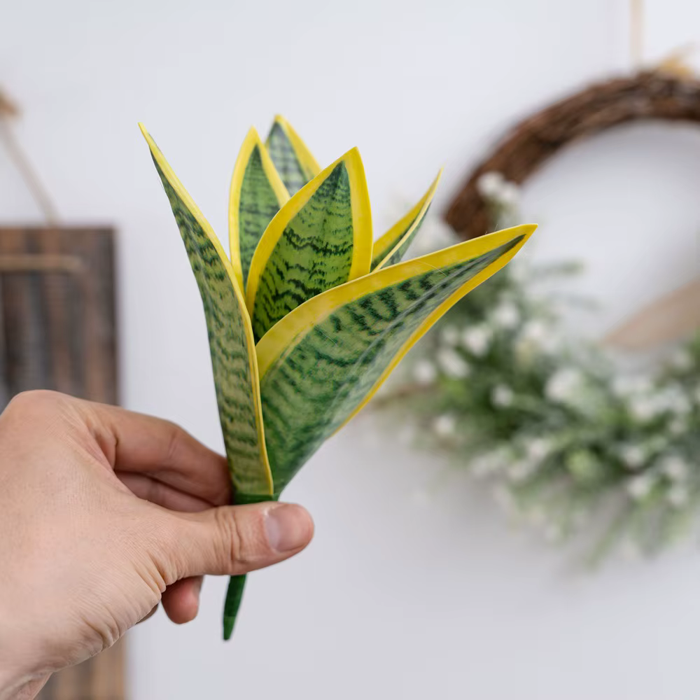 Plante Serpent Artificielle pour Décoration Intérieure