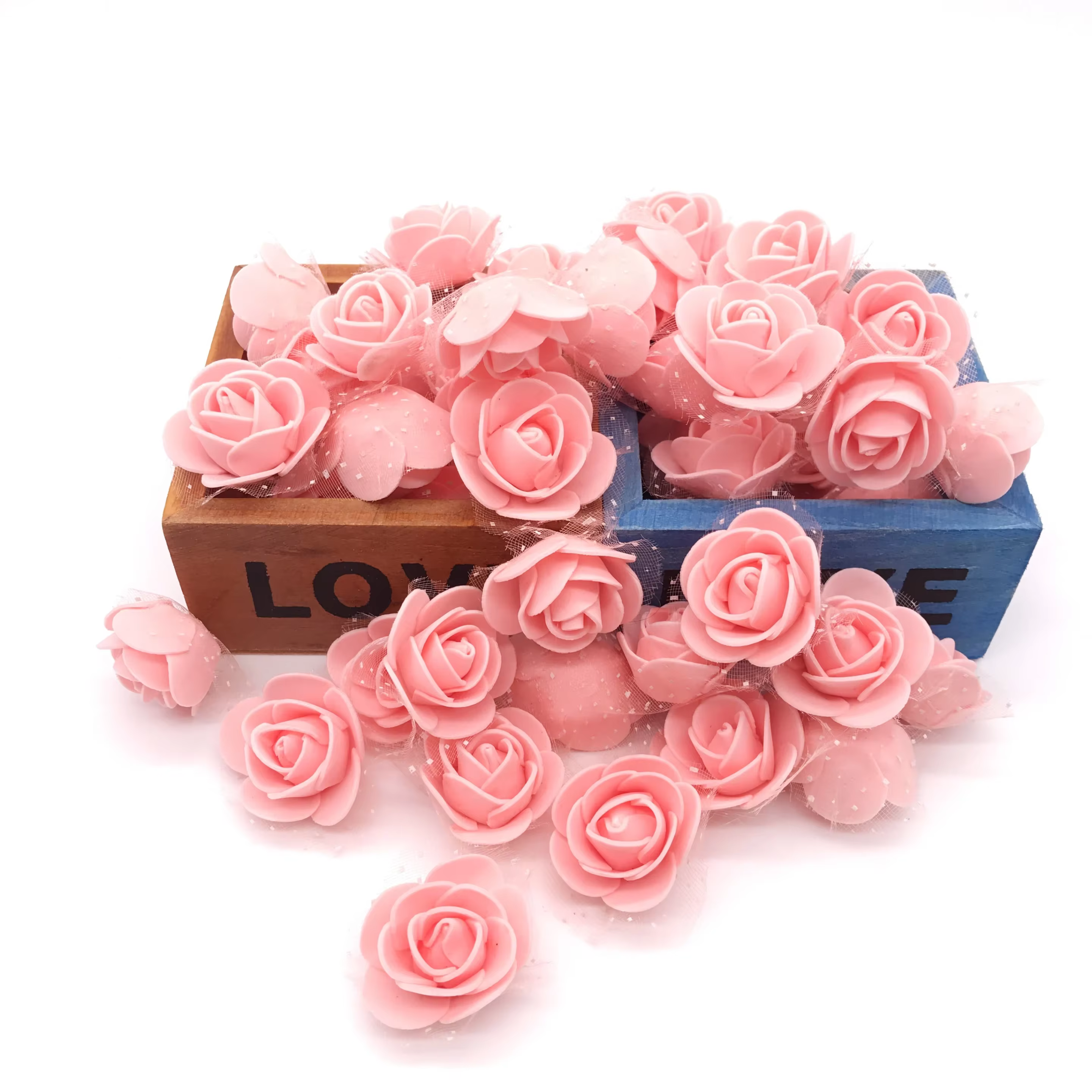 Roses en mousse de polyéthylène