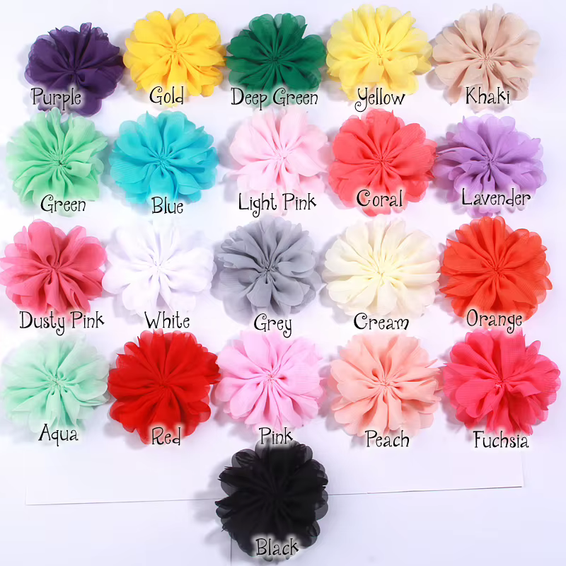 Fleurs artificielles en tissu faites à la main