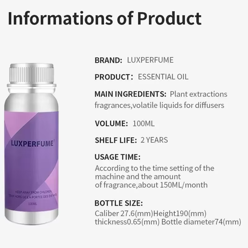 Diffuseur d'arôme d'huiles essentielles 100ML