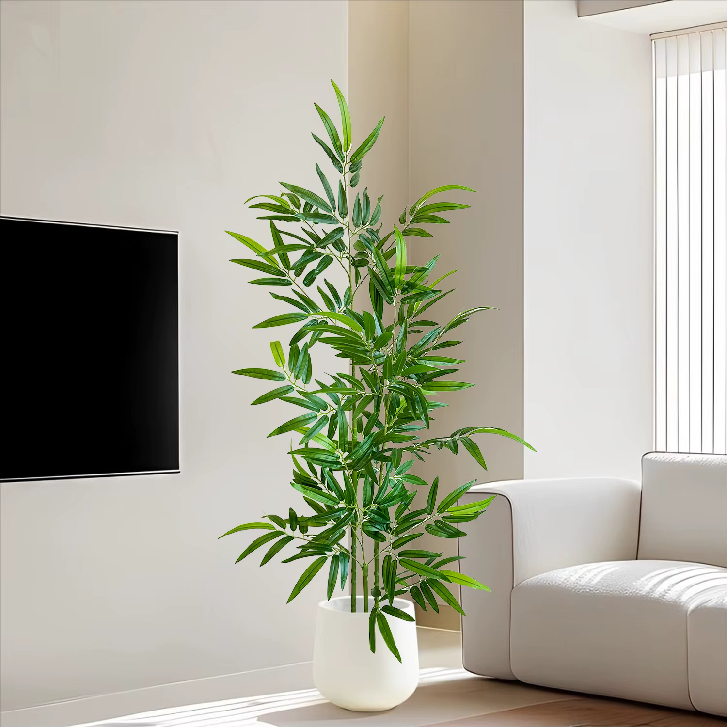 Bambou artificiel vert