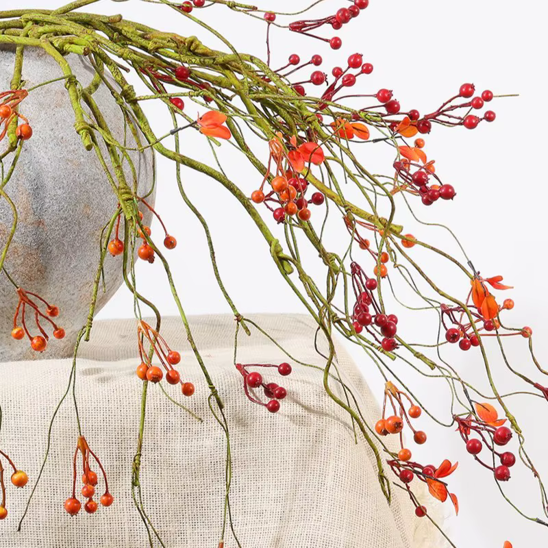Simulation de branche de fruits sauvages en plastique