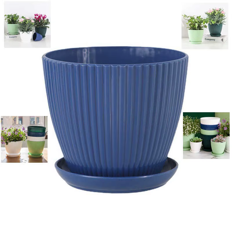 Pots de fleurs d'intérieur en plastique