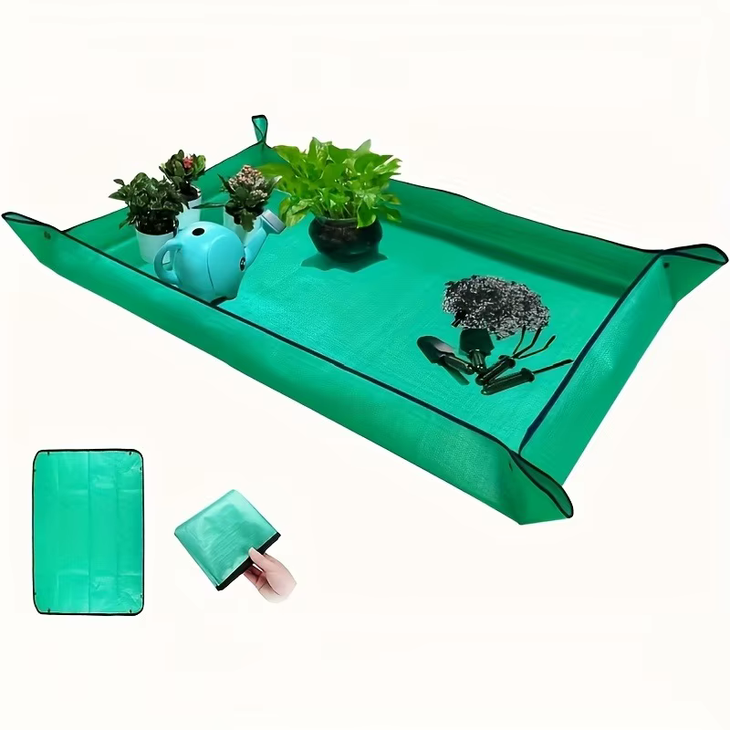 Tapis de régénération des plantes, tapis de transplantation imperméable, portable, carré, pliable et facile à nettoyer, tapis de transplantation pour plantes succulentes