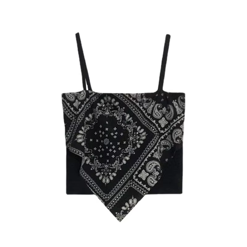 Femme Sexy Floral débardeurs femmes Corset Femme nouveau Style réservoirs culture Camisole mode tricot Camis haute rue irrégularité gilet