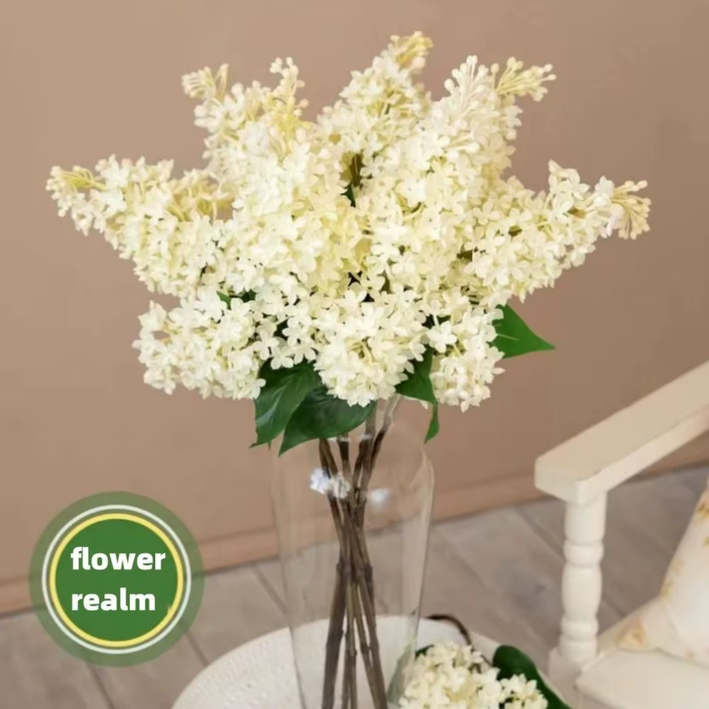 Fleur lilas artificielle en Silicone rose