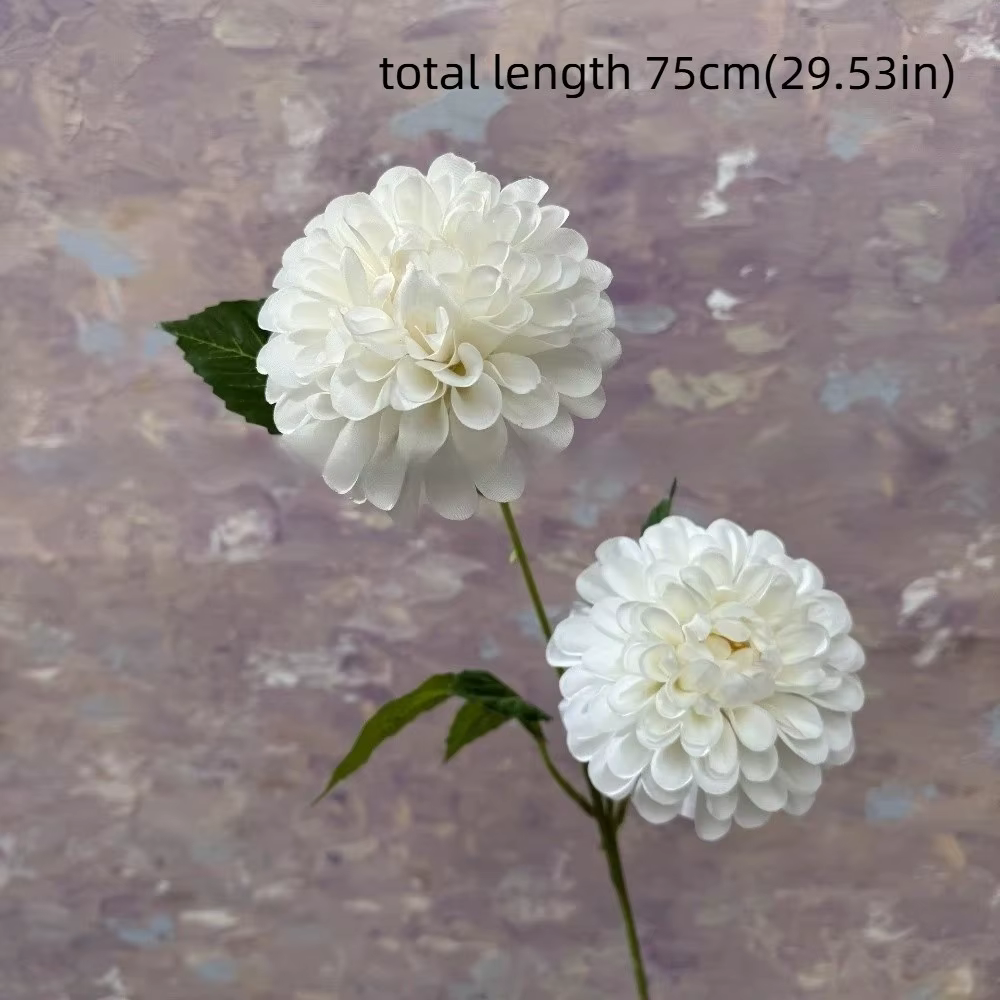 Nouveau bouquet de fleurs artificielles en soie Dahlia