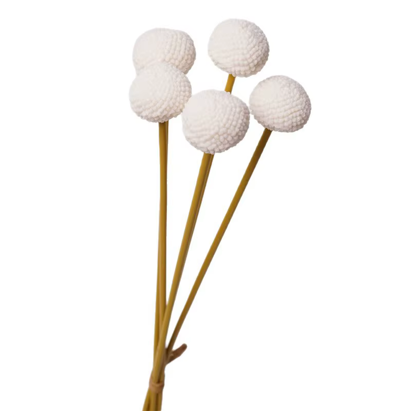 Bouquet de Simulation de boule d'or artificielle, 2 lots/55cm, matériaux floraux, décoration de mariage à domicile, plante, accessoires de photographie