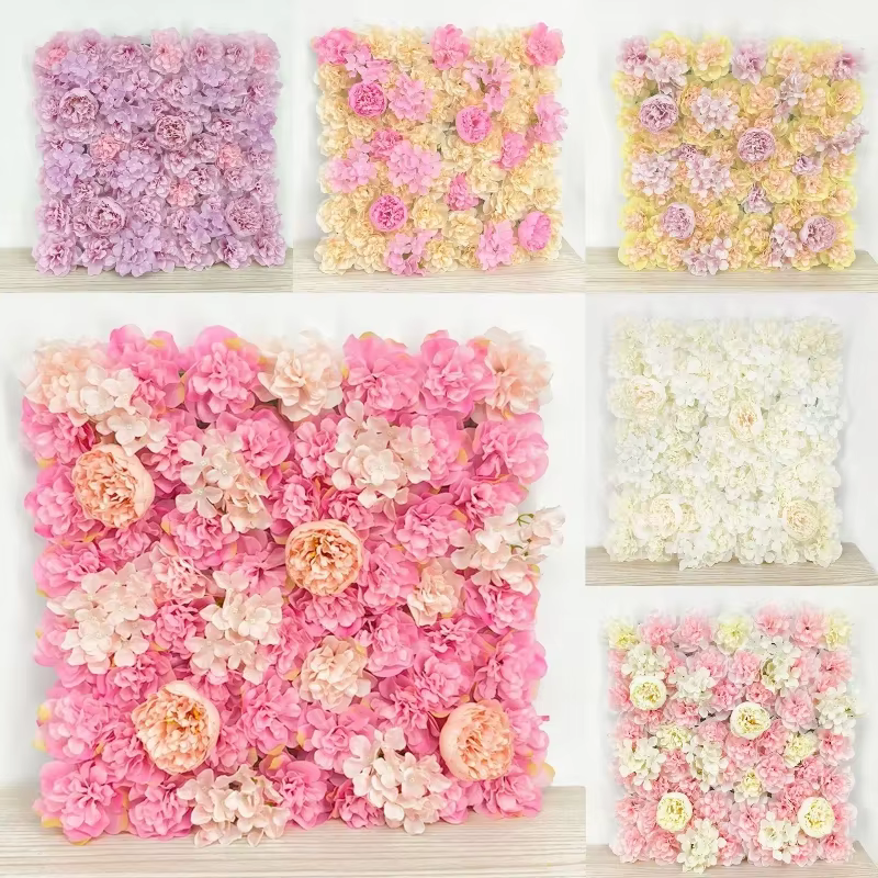 Boule de fleurs de pivoine artificielle brodée