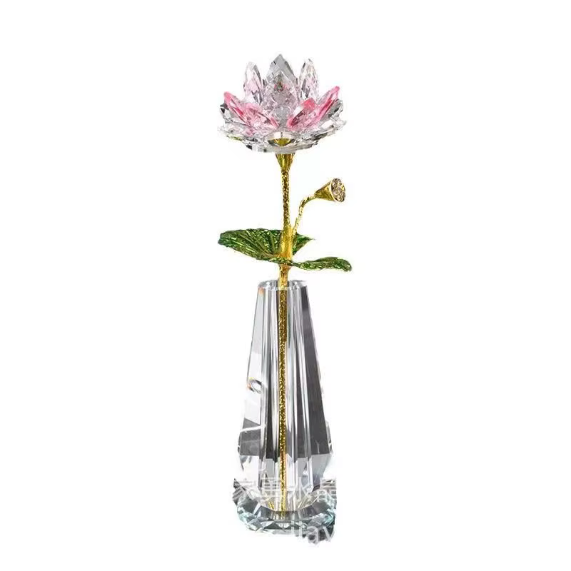 Ornement de fleur de cristal pour la décoration intérieure