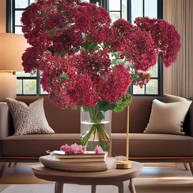 Fruits d'hortensia artificiels 58CM