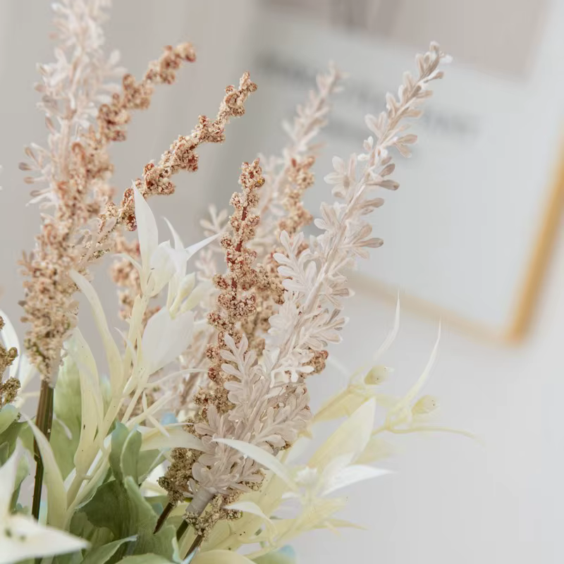 Plantes artificielles lavande gypsophile fleurs Bouquet PE pour mariage bricolage couronnes de noël Arrangement Floral décor de chambre à coucher