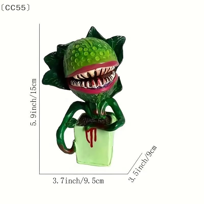MaveraCC55、21 pièce Halloween horreur décoration cannibale fleur résine ornement jardin carnivore plante artisanat