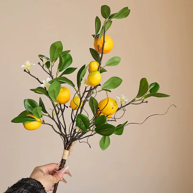 Branche de citron artificielle