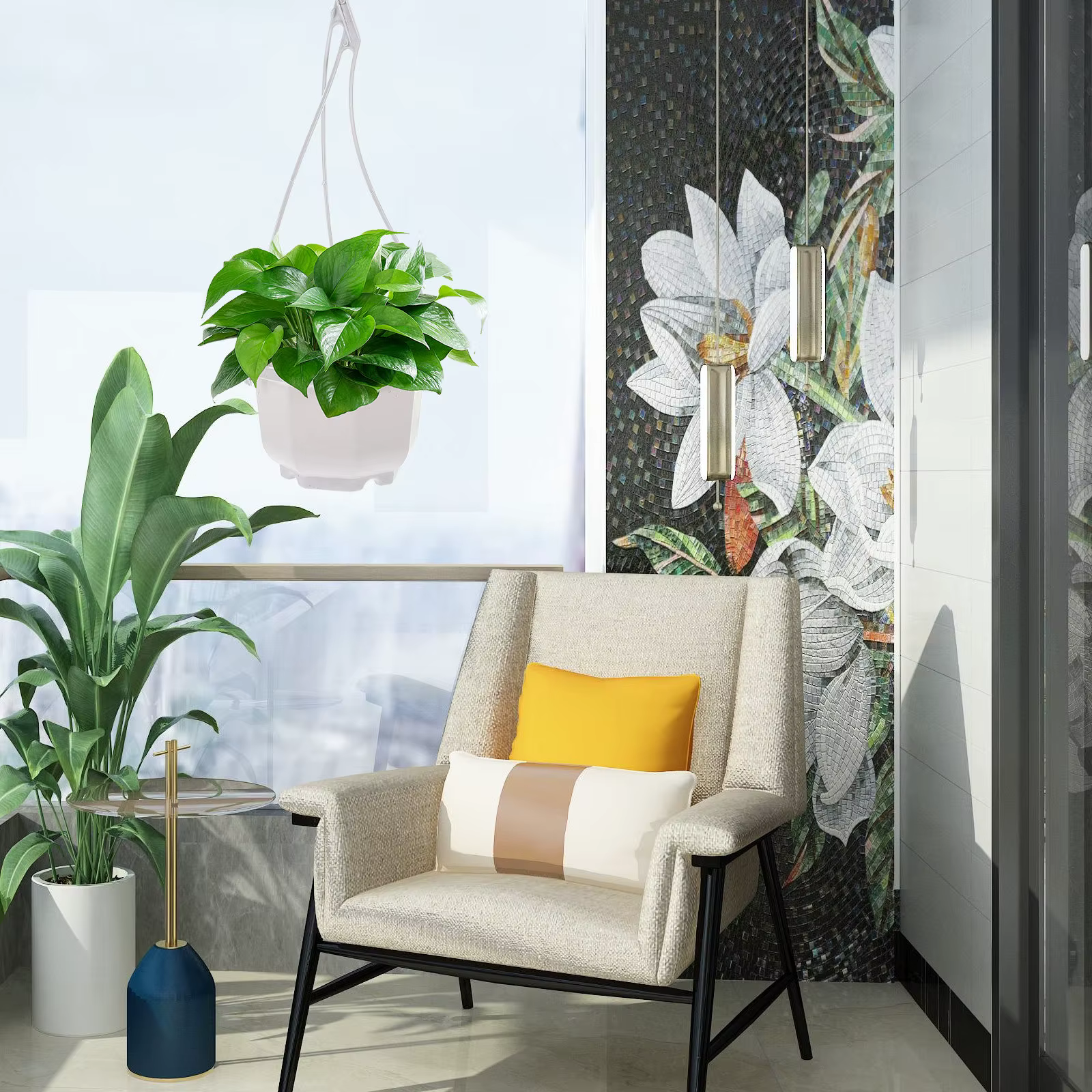 10 ensembles de pots de fleurs en plastique