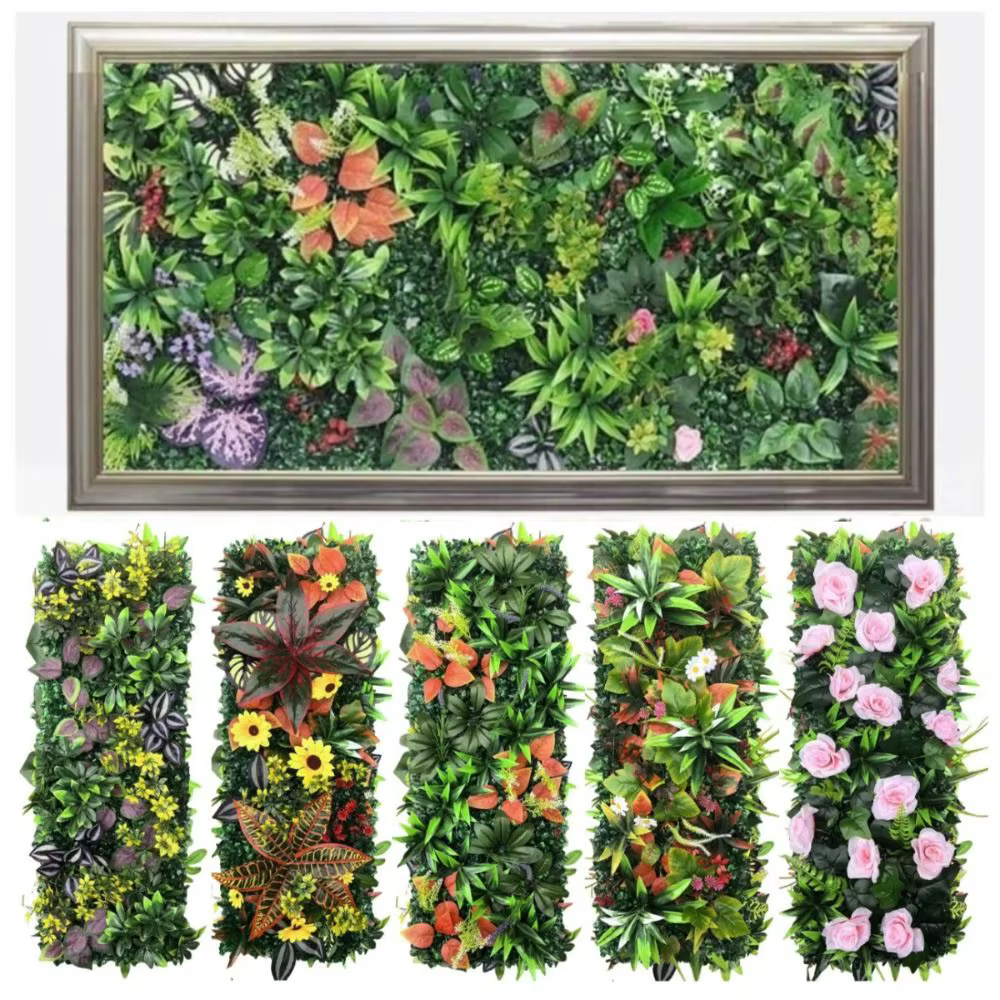 Panneau mural végétal artificiel DIY