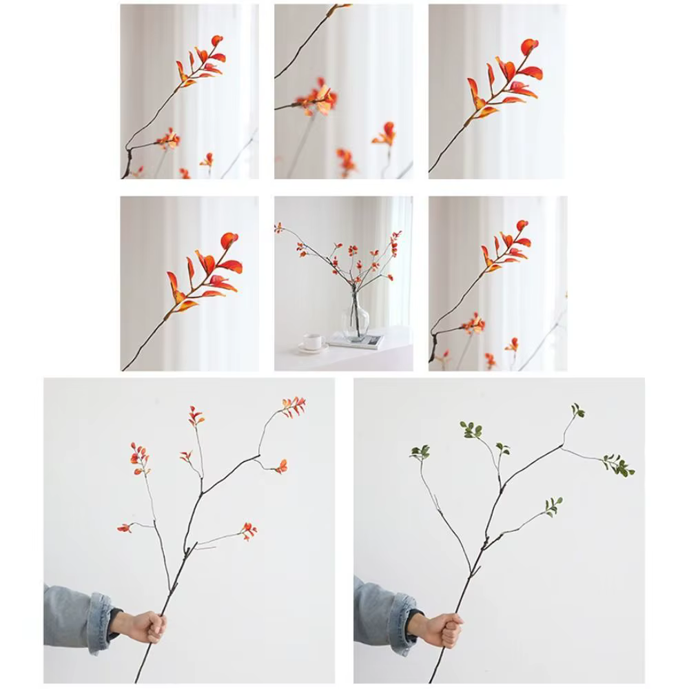 Feuilles d'érable artificielles en plastique