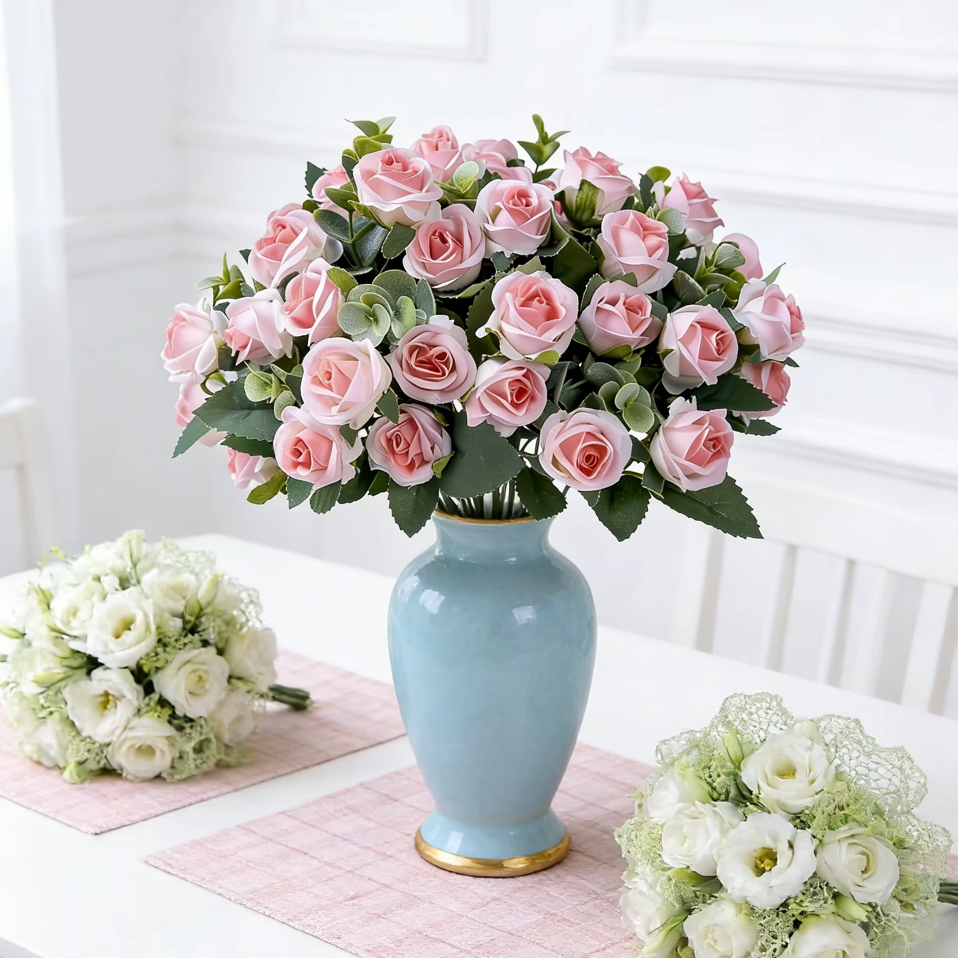 Fleurs artificielles en soie