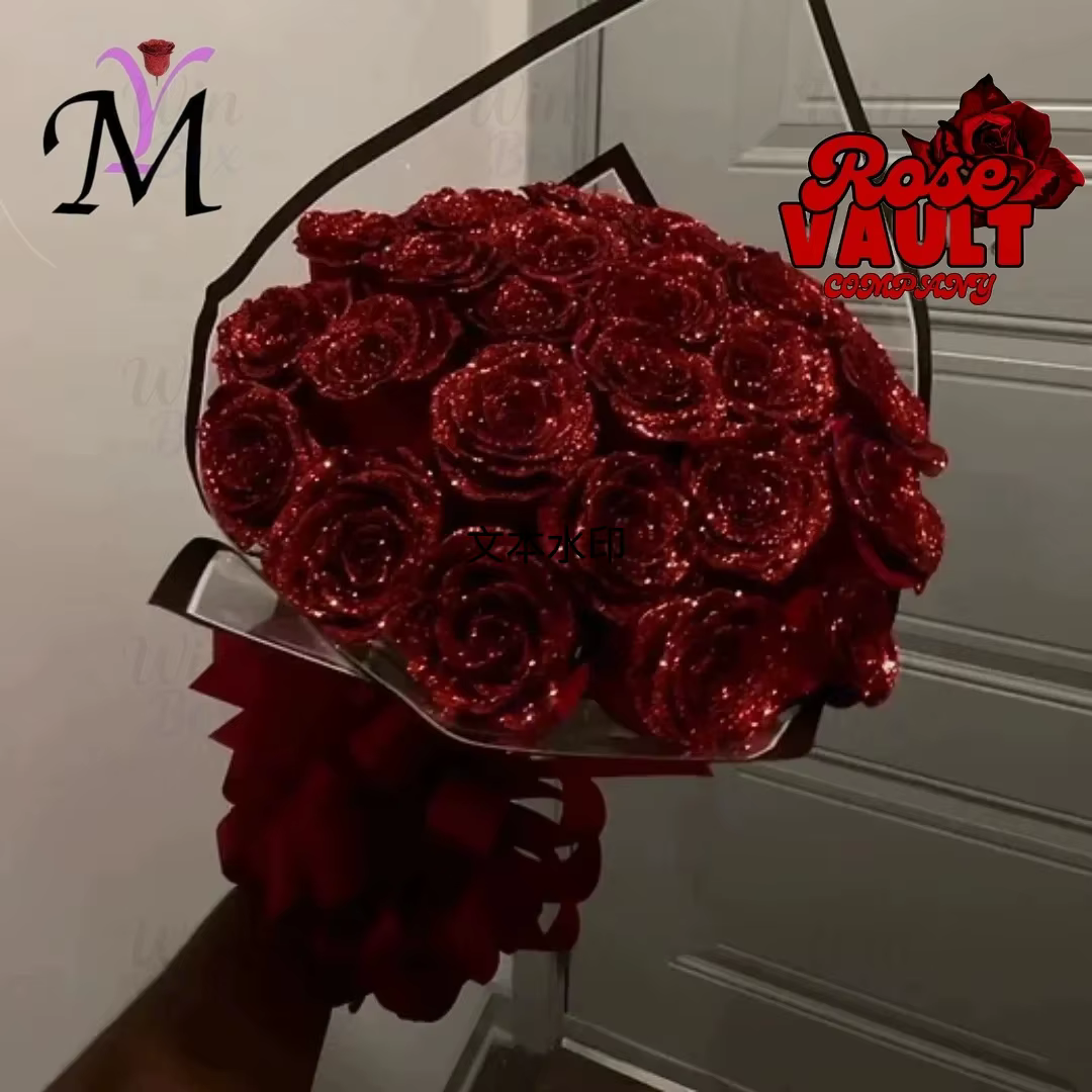 Bouquet artificiel scintillant 2026