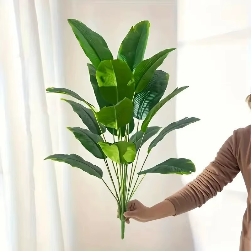 Plantes vertes artificielles de grande taille (50-90 cm) : tournesols