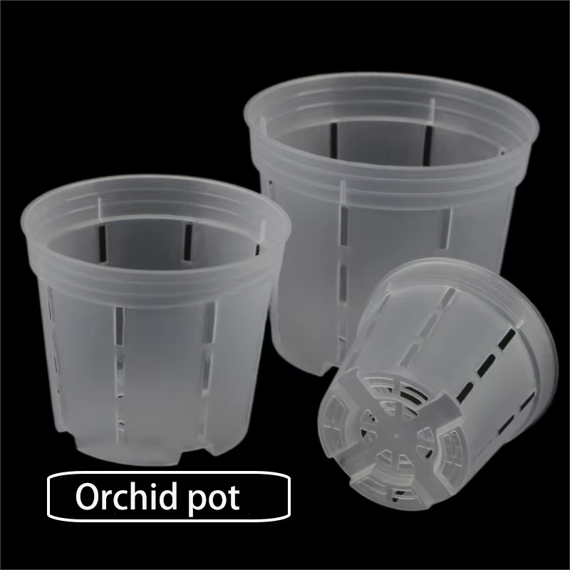 Pots d'orchidées en plastique