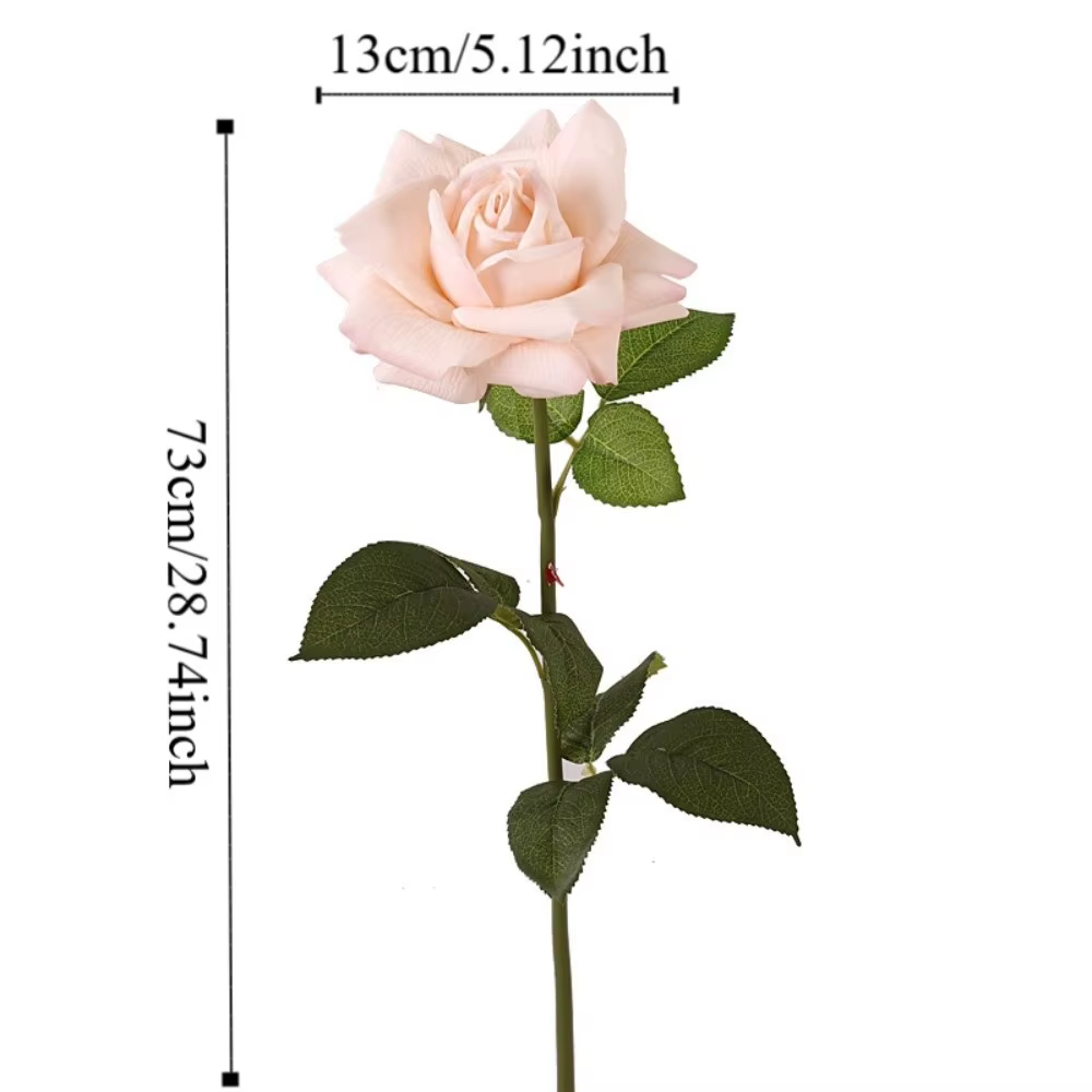 Rose artificielle réaliste au toucher
