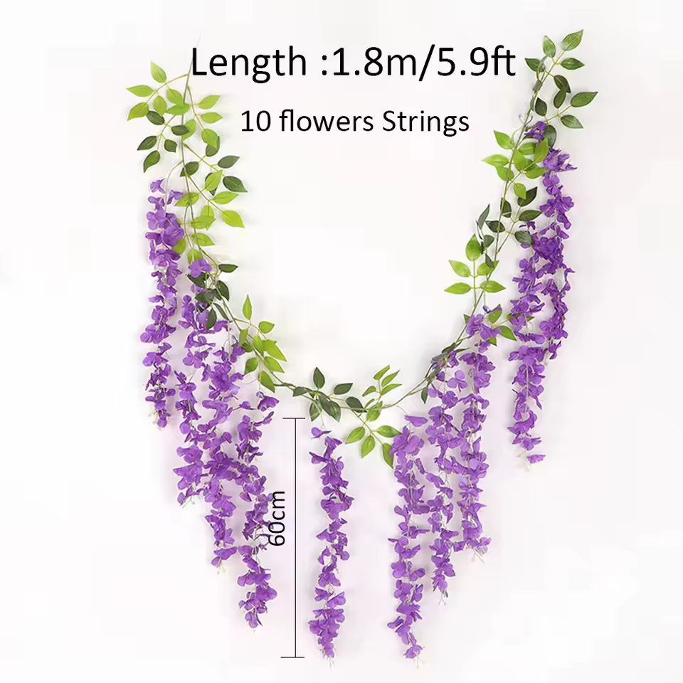 10 Branches de fleurs artificielles