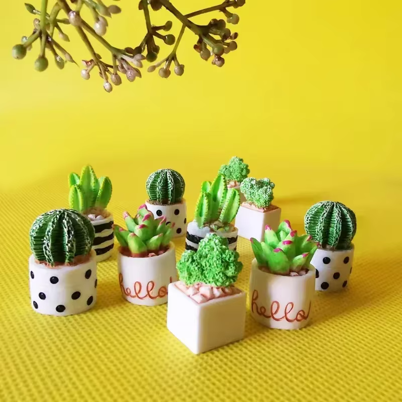 Plantes succulentes en résine