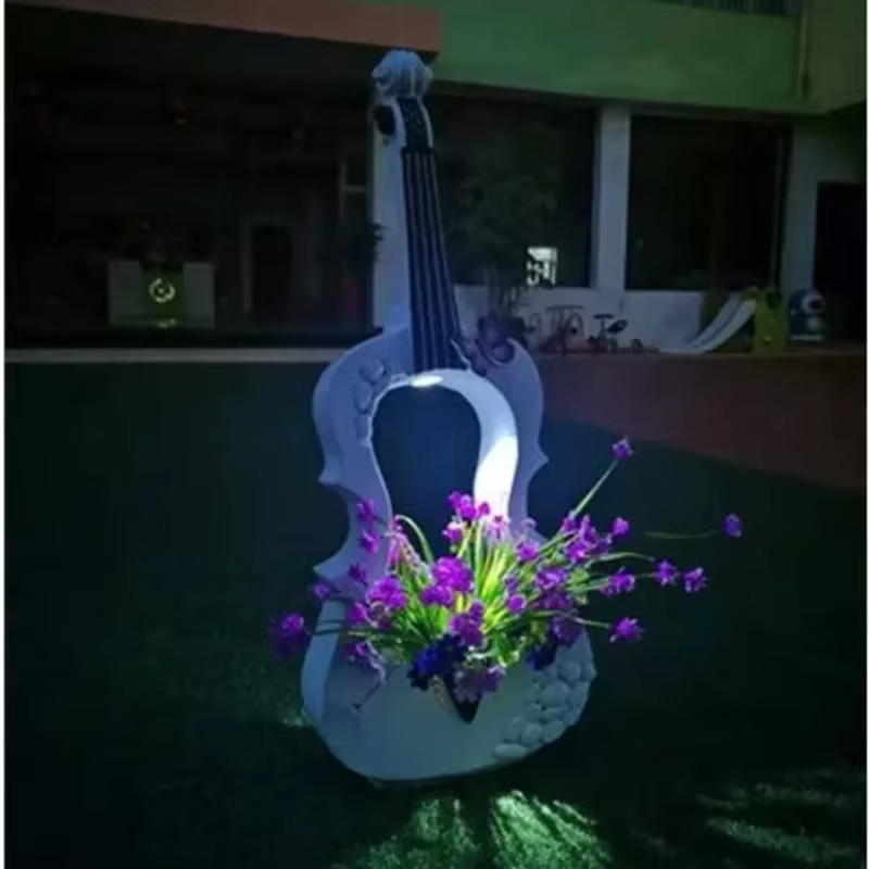 User inière créative rétro sur le thème du violon JE& Bonsai Pots