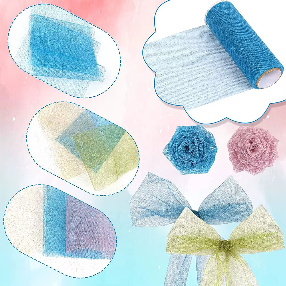 Rouleau de ruban en Tulle scintillant