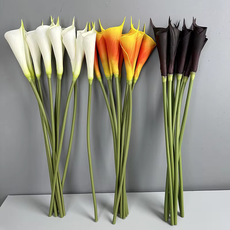 Lot de 5 fleurs artificielles en PU