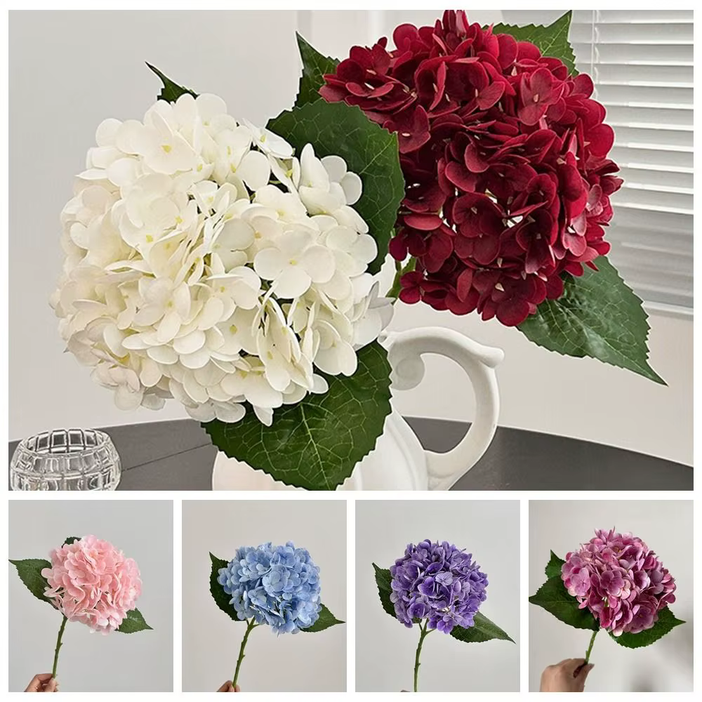 Fleurs artificielles en tissu de soie réalistes