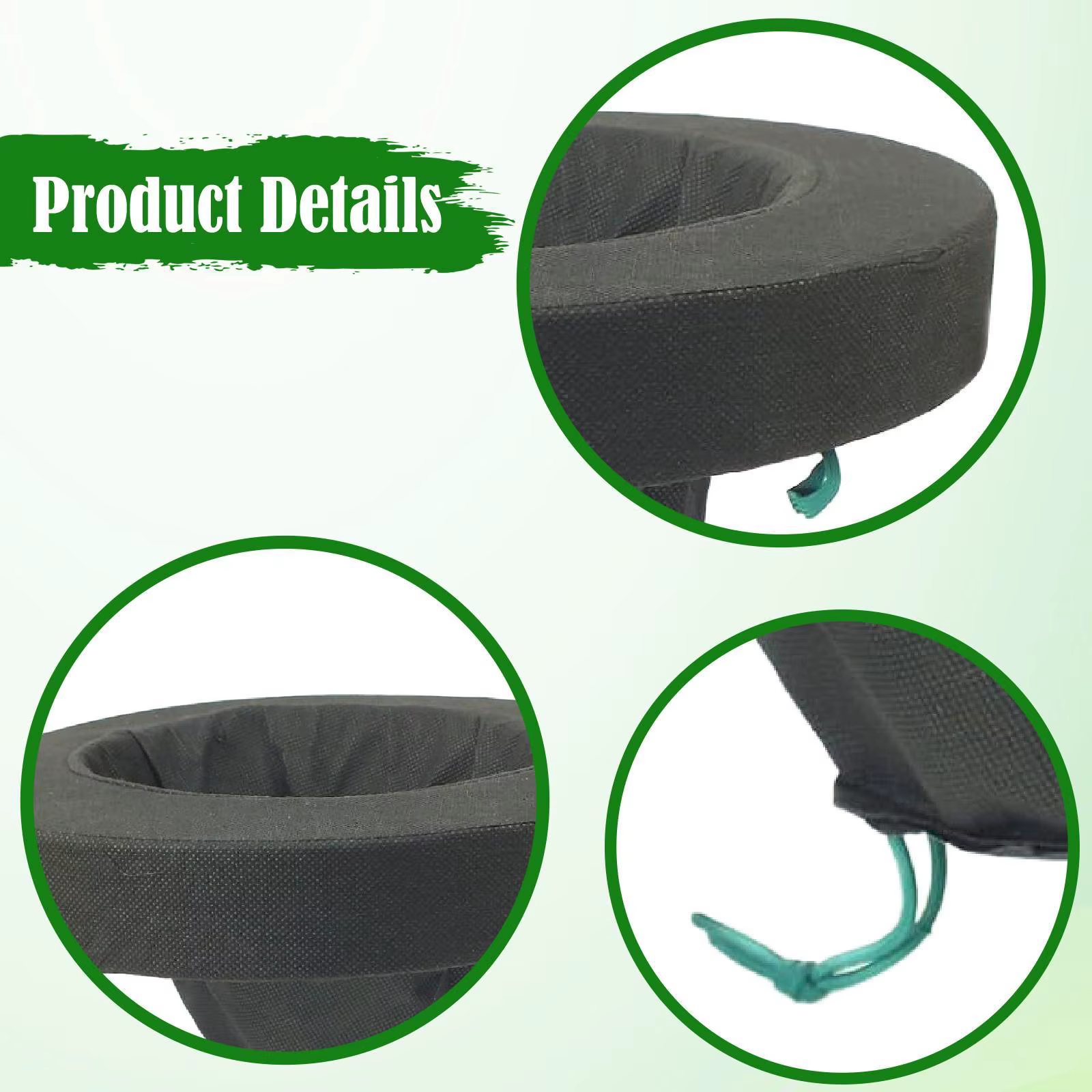 Pot de plantation flottant rond de 25 cm en tissu non tissé
