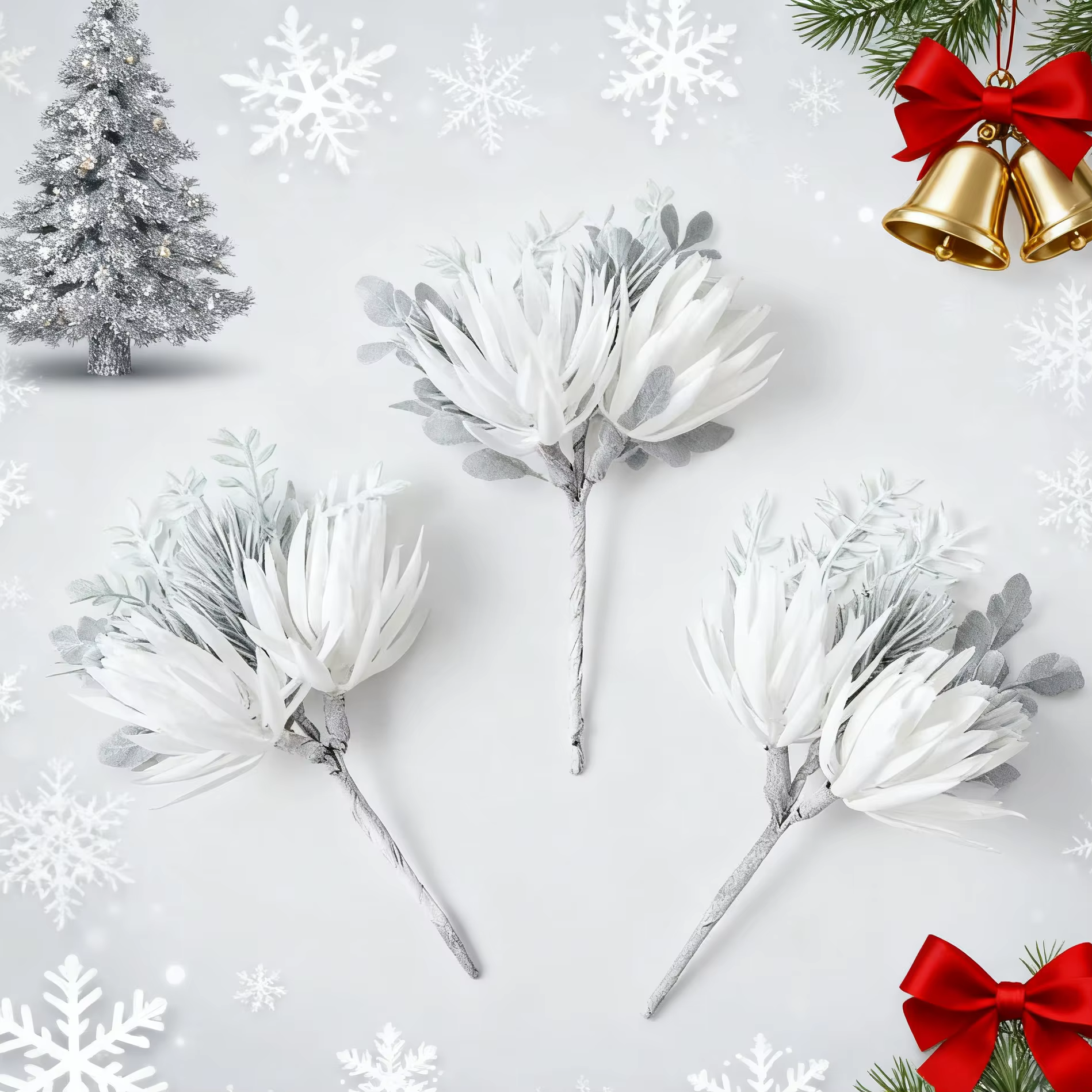 Fleurs artificielles maison chambre arbre de noël mariage cour décoration guirlande accessoires de mariée clairance bricolage cadeaux faux plantes