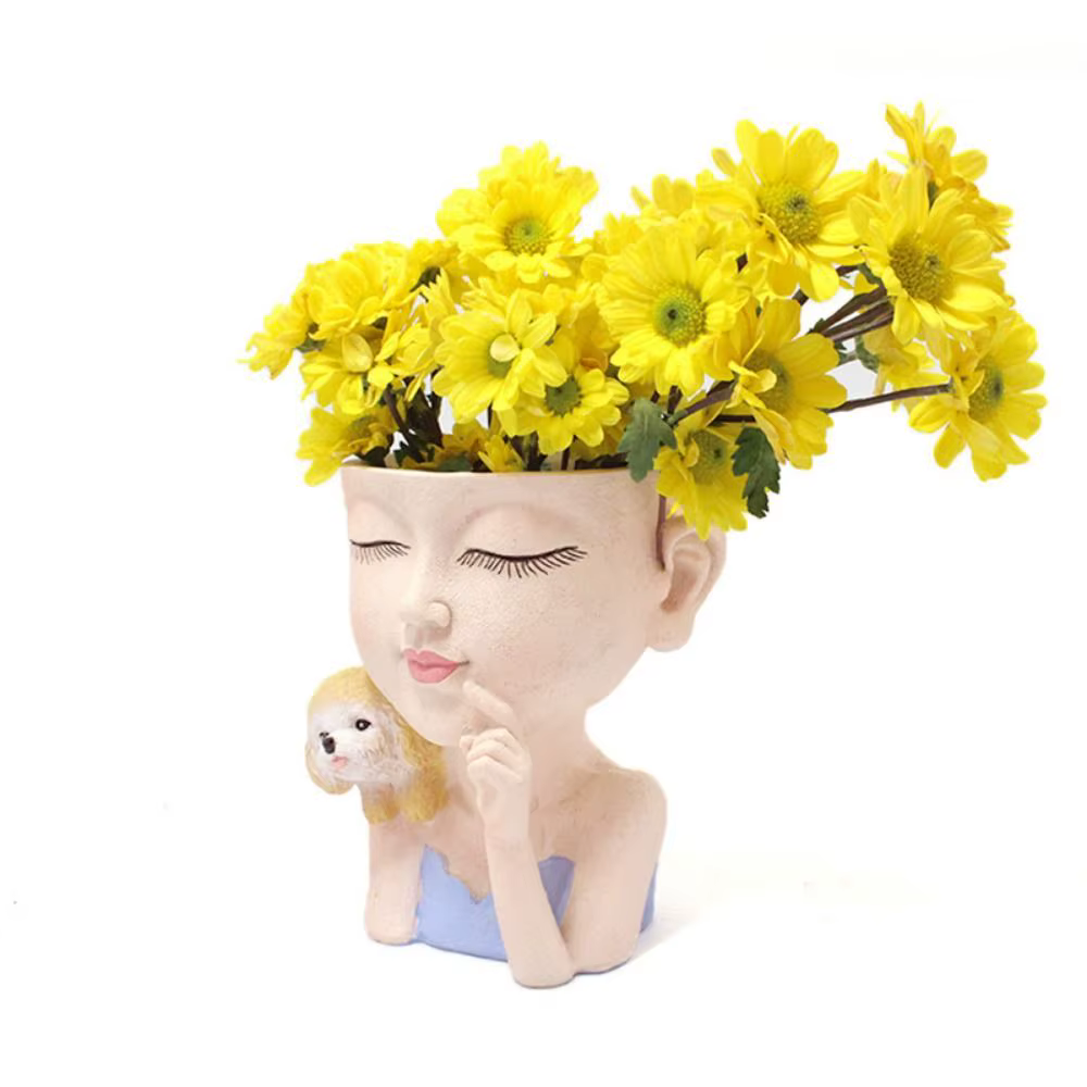 Pot de fleurs décoratif créatif pour filles