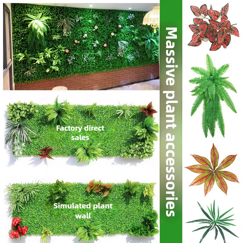 Simulation de grande mur de plante