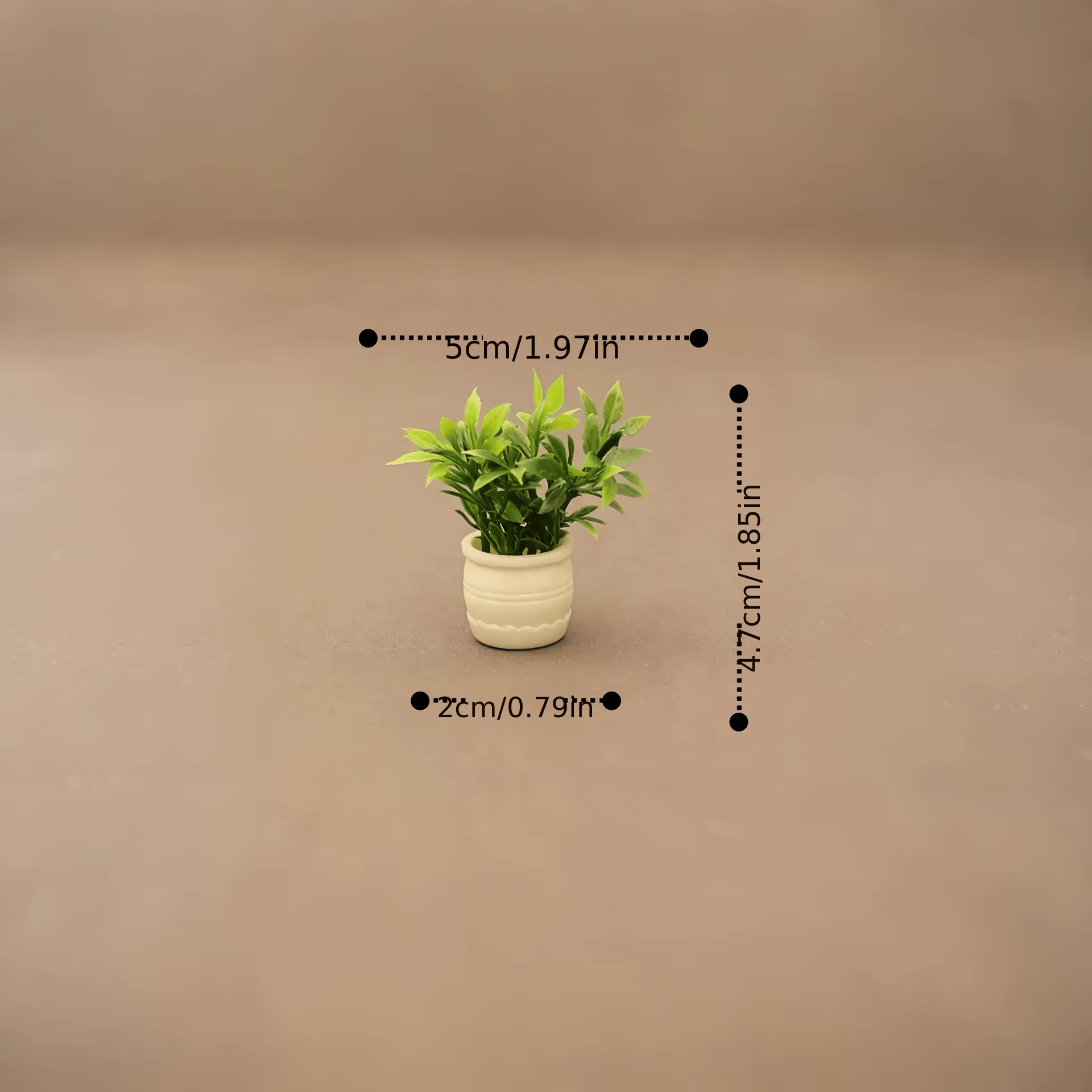 1 ensemble de mini-pots de plantes vertes artificielles | Ornement de console centrale de voiture