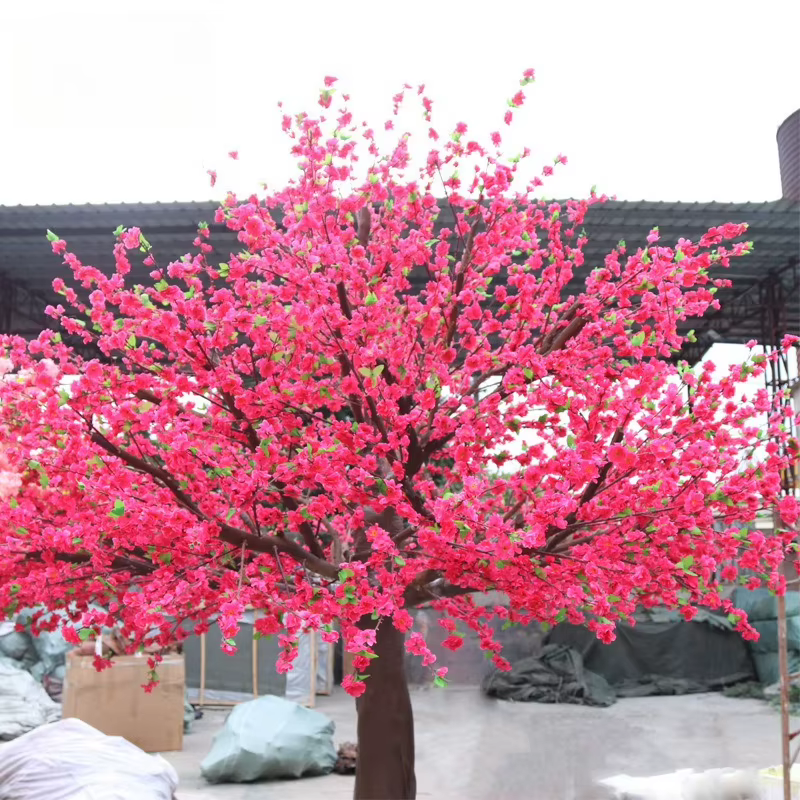 Simulation d'arbre à fleurs de pêcher