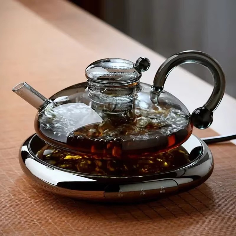Ensemble de théière à thé aux fleurs