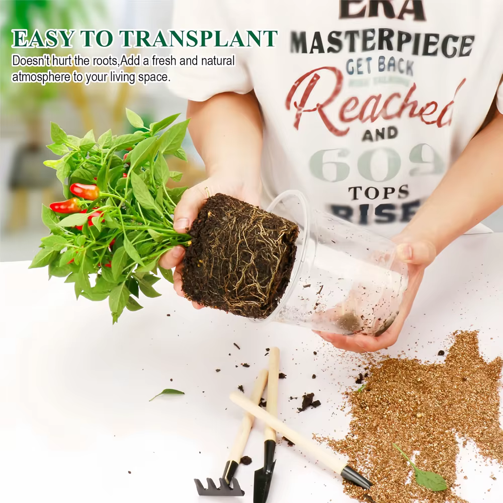 30 paquets de pots de pépinière transparents de 3