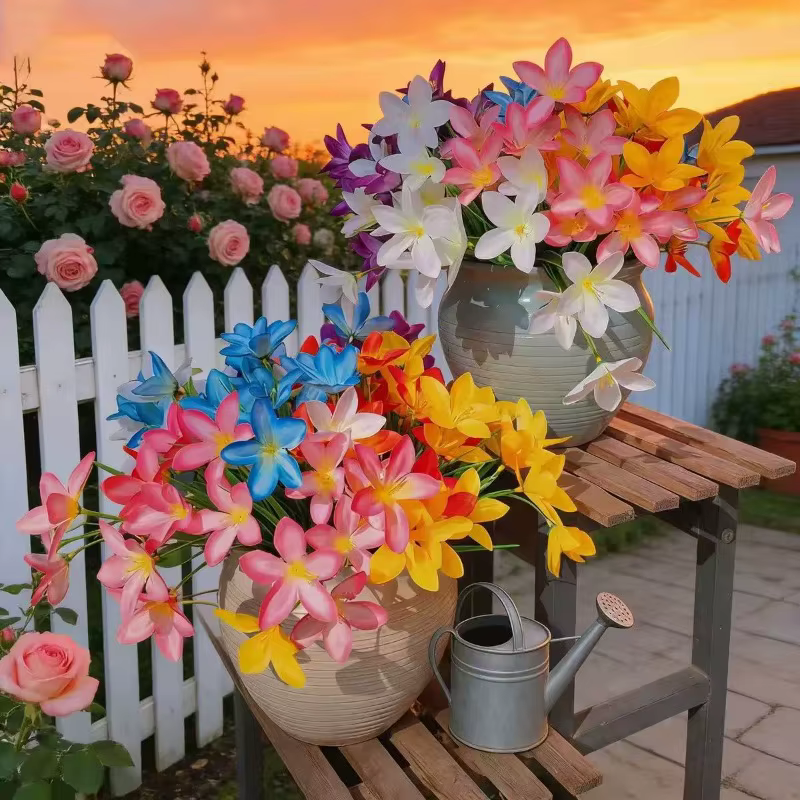 20 pièces de fleurs artificielles en soie