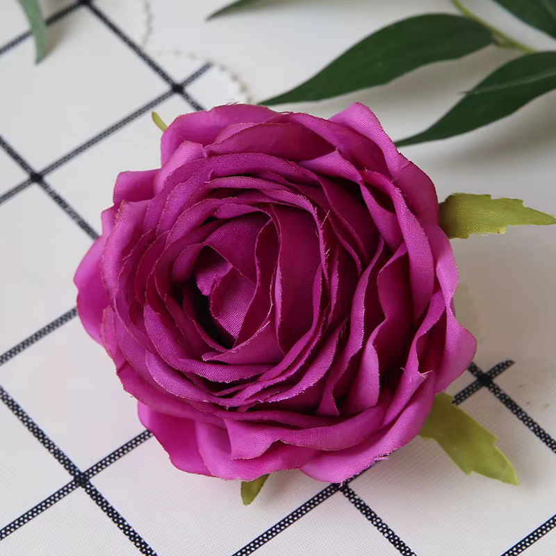 10 pièces Roses en soie fleur hortensia pivoine bricolage fleurs mur maison mariage décoration couronne Scrapbooking