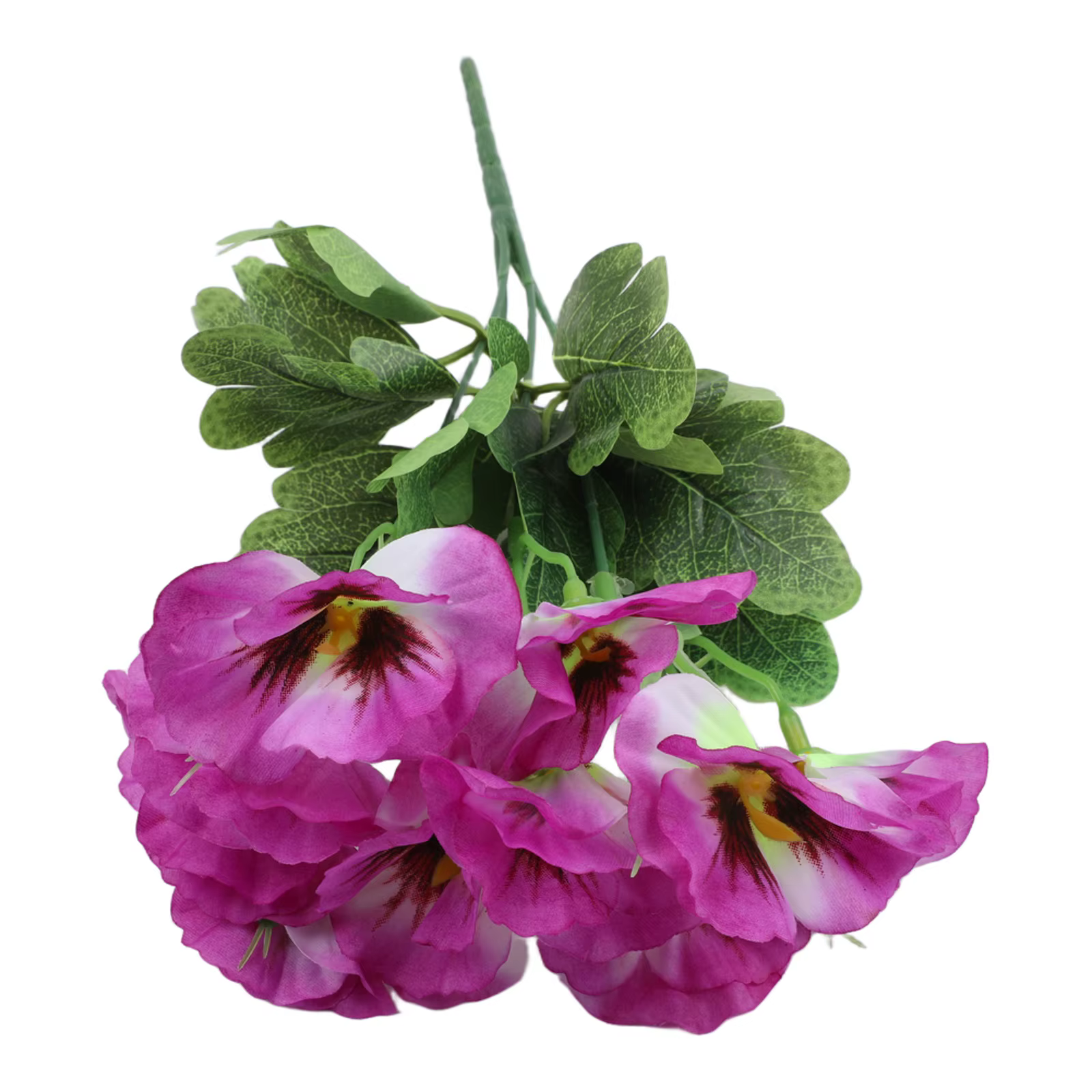 Fleurs artificielles en soie de type pansy pour arrangements floraux de mariage DIY