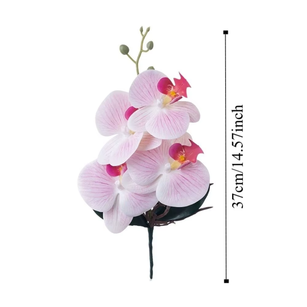 Orchidées Phalaenopsis artificielles réalistes en tissu
