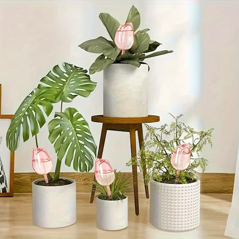 Boules d'arrosage pour plantes tulipes roses